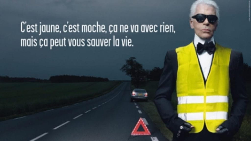 Karl Lagerfeld w kampanii społecznej. (MotoNiedzwiedz.pl)